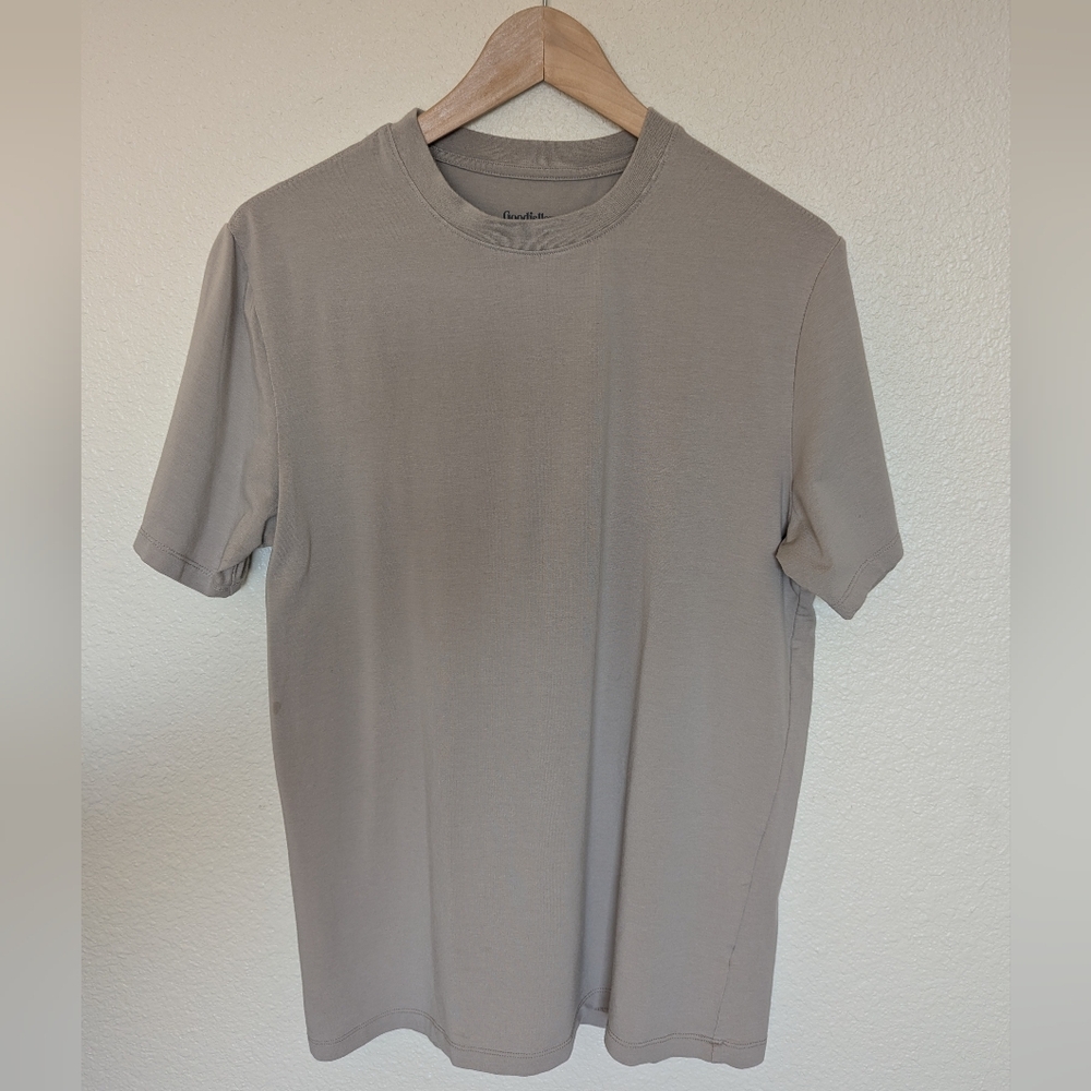 Goodfellow & Co. Men's Beige Crew Neck T-Shirt